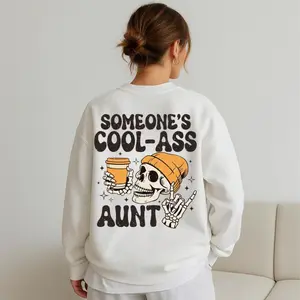 Cool Ass Aunt Shirt – Funny Auntie Sweatshirt – Trendy Aunt Life Pullover – Cool Aunt Gift, T-Shirt Sweatshirt Hoodie For Unisex Tees Print Womenswear Top Casual Streetwear Gifts Shirts.