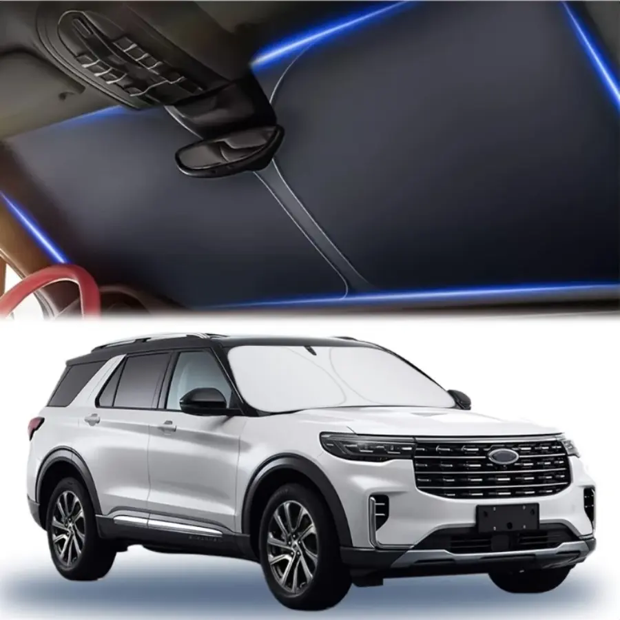 Car Windshield Sunshade Outside Car, Full Blackout, Easy Installation, Summer Essential Automotive Front Window Accessory, Car Sunshade Outside Car