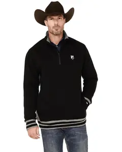 Rank 45 Men's 45&Reg; Men'S Bring It 1/4 Zip Pullover - Rmho22sw6-Blk