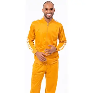 Montique Men's 2 Piece Sport Tracksuit in Gold Set JS26