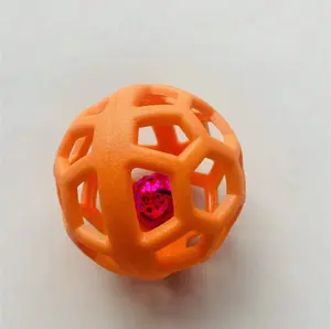 Hollow Ball with Inner Bell for Small to Medium Dogs - For Chasing and Biting