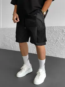 Men's Casual Workwear Shorts, Multi-Pocket Design, Comfortable Breathable Fabric, Suitable for Daily, Sports, Commuting, All Seasons