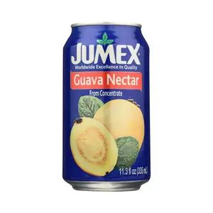 5x Jumex Guava Nectar - Refreshing Fruit Juice Drink Beverage Sweet Tropical Pink Puree Authentic Mexican Nectar Sabor Guayaba Pantry Staple Party Refreshment Bulk Pack Lot Wholesale Smoothies Hydrating Liquid 11.3oz Cold Can