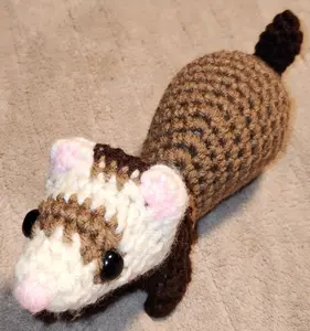 Crochet Ferret Amigurumi Plush Handmade Adorable And Unique