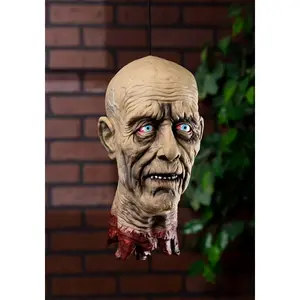 Decapitated Old Man Head Prop