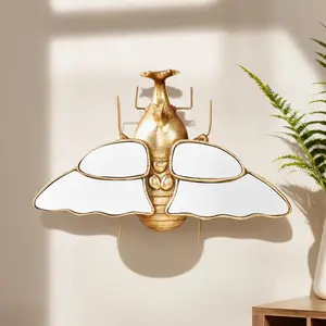 Vintage Resin Dragonfly Wall Hanging Decor, Creative Home Decoration Craft, 9.76x12.51 Inch Retro Style Artwork for Living Room, Hanging Ornaments