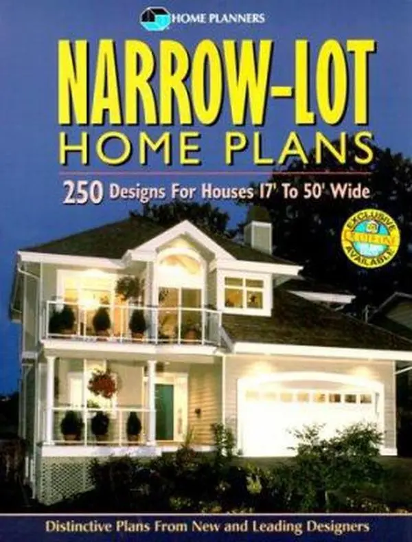 USED-Narrow Lot Home Plans: 250 Designs for Houses 17' to 50' Wide by Home Planners (Paperback)