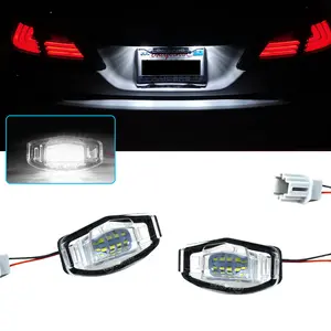 2PCS Xenon White OEM-Fit LED License Number Plate Lights For Acura MDX RL TL TSX RDX ILX For Honda Civic Accord Odyssey Pilot License Plate Lamps