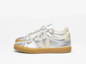 Veja "Recife Leather " W - Silver / Pierre
