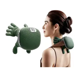 2026 upgraded version shoulder massager - electric cervical massage device - made of eco-friendly materials - bionic hand heating wireless portable 3D kneading massage, deep tissue massage, leg, neck and back massager, lightweight and portable gift