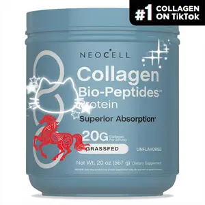 Viral TikTok Collagen! NeoCell Bio-Peptides Powder – 20g GrassFed Collagen, Unflavored, Gluten-Free, For Your Best Glow Ever