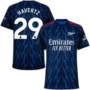 Unisex Soccer Arsenal Team Havertz 29 Champions Language/Premier League 2025/26 Home/Away Replica Jersey