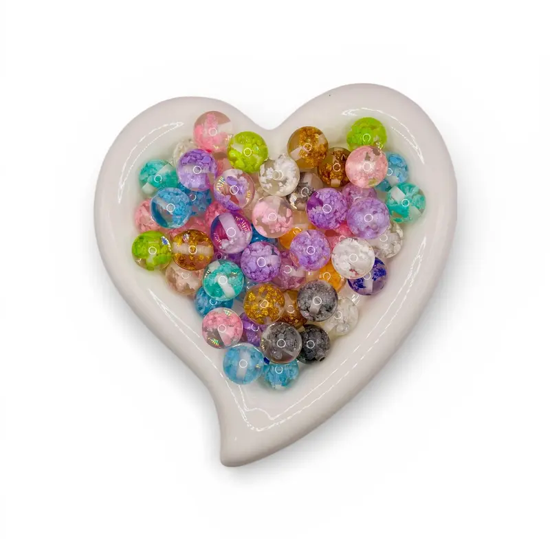 Ultimate Mixed Texture Bead Collection – Scalloped, Striped, Glitter, Fluffy, Metallic & Painted Beads