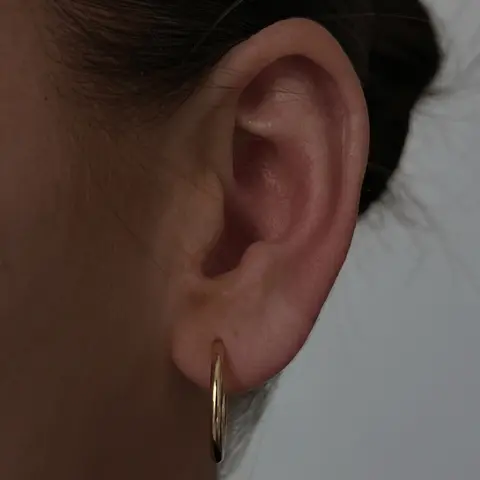 EVRY JEWELS Gold or Silver Plated Women's Hypoallergenic Beverly Hills Hoops