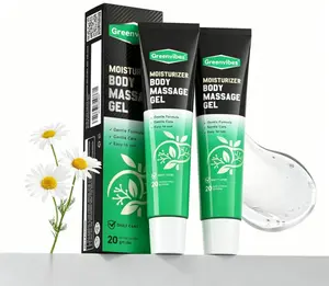 Body Massage Gel, Cooling Soothing Herbal Gel with Poria Cocos, Fast Absorbing Moisturizing Massage Cream
