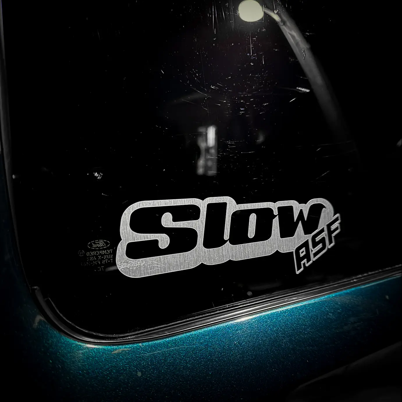 Slow AF Decal, (20 colors) Custom truck decal, bumper sticker, window Graphic, Car, Truck, SUV, Diesel, Blue Collar, Diy