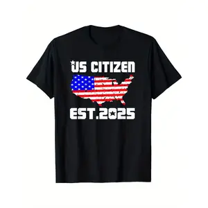New US Citizen Est 2025 American Immigrant Citizenship Gifts T-Shirt