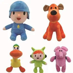 # # 25cm Hot New  Pocoyo Plush Doll Kawaii Little P Youyou Peluche Barto Duck Puppy Lula Ellie Elephant Plush Toys Children's Toys