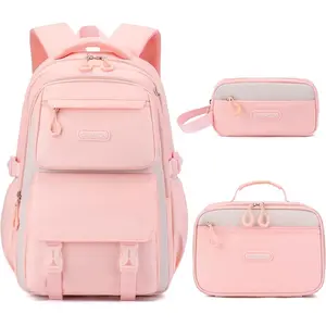 Girls Backpack, Backpack for Teen Girls School Bookbag for Elementary Primary High School (A-Pink)