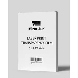 Transparency Film for Laser Jet Printer and Copier, Overhead Projectors Film, Letter Size, 8.5 x 11 in, 50/Pack