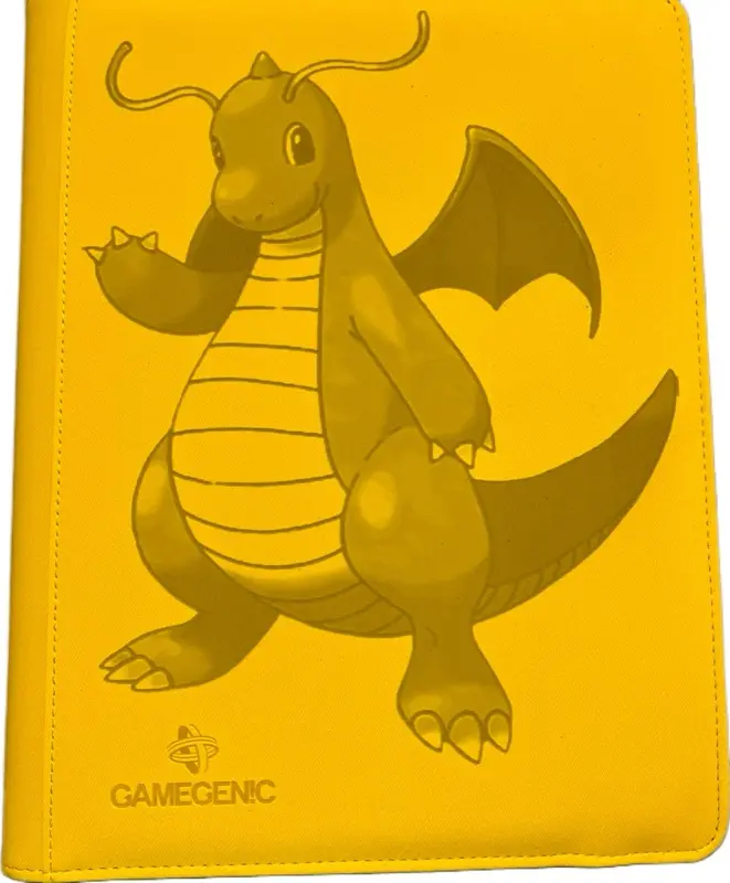 Gamegenic LASER ENGRAVED DRAGONITE Binder Holds 360 Sleeved Cards 9 Pocket  Pages Side Loading Trading Card Album - TikTok Shop