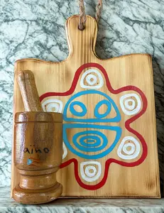 Hand painted wood cutting board for decoration only