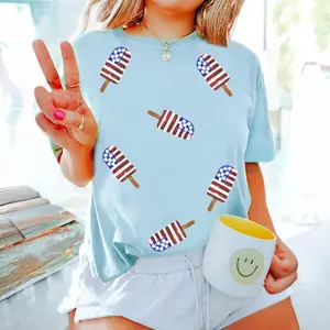 Patriotic Sequin Popsicle T Shirt