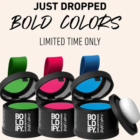 Temporary Hair Color Powder – Hairline & Root Color – Temporary bold hair color for roots and creative styles. Easy, buildable...