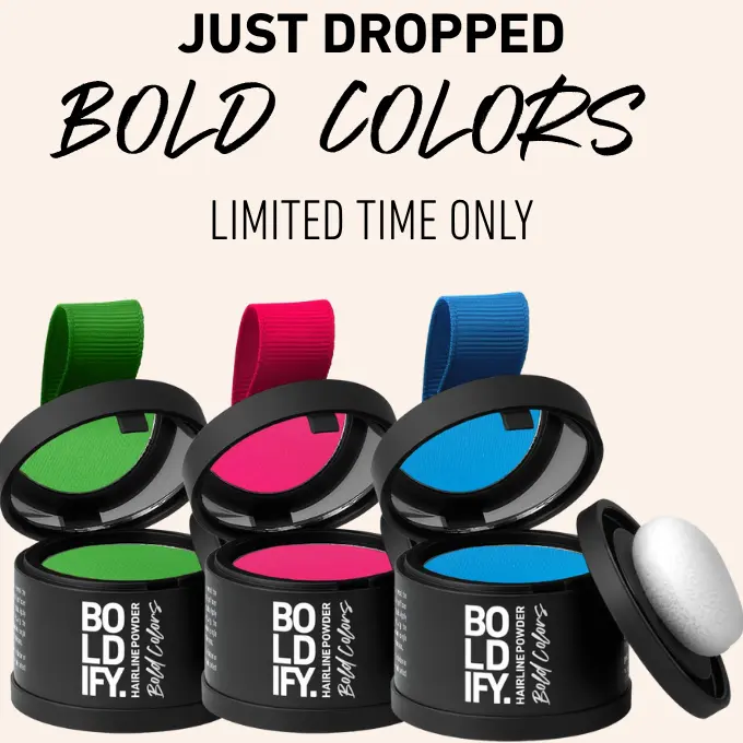 Temporary Hair Color Powder – Hairline & Root Color – Temporary bold hair color for roots and creative styles. Easy, buildable...