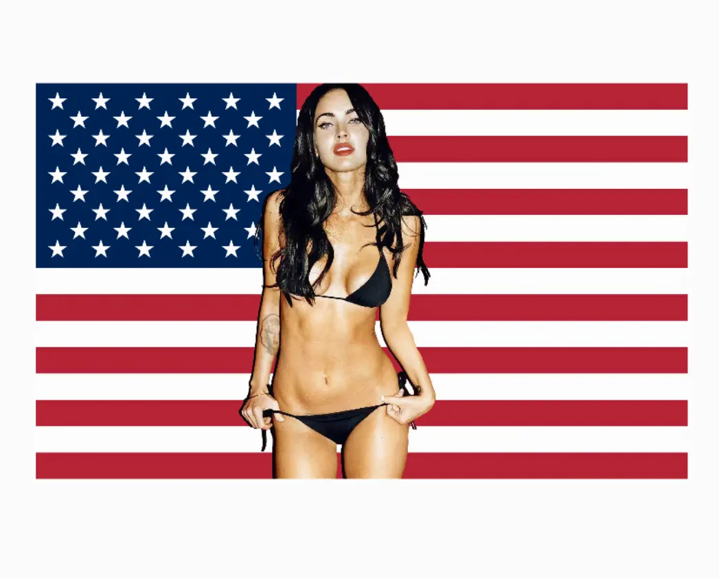 Megan Fox Flag, American Flag, US Flag, Home Decor Flag 3