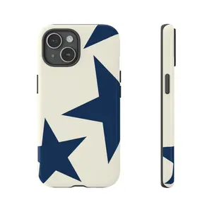 Blue Star Phone Case - Trendy Cute Design for Smartphones, Protective Casing, Minimalist Style, Shockproof Protection Compatible with Samsung Galaxy S25