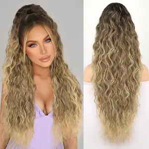 RONTAYA Ponytail Extension 30" Curly Ponytail Clip in Claw  Long Ponytail Fluffy Natural Looking Synthetic Hairpiece for Women Easy To Go