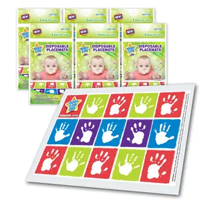 Mighty Clean Baby Disposable Placemat - Super Sticky Toddler and Infant Mat for Feeding on The Go