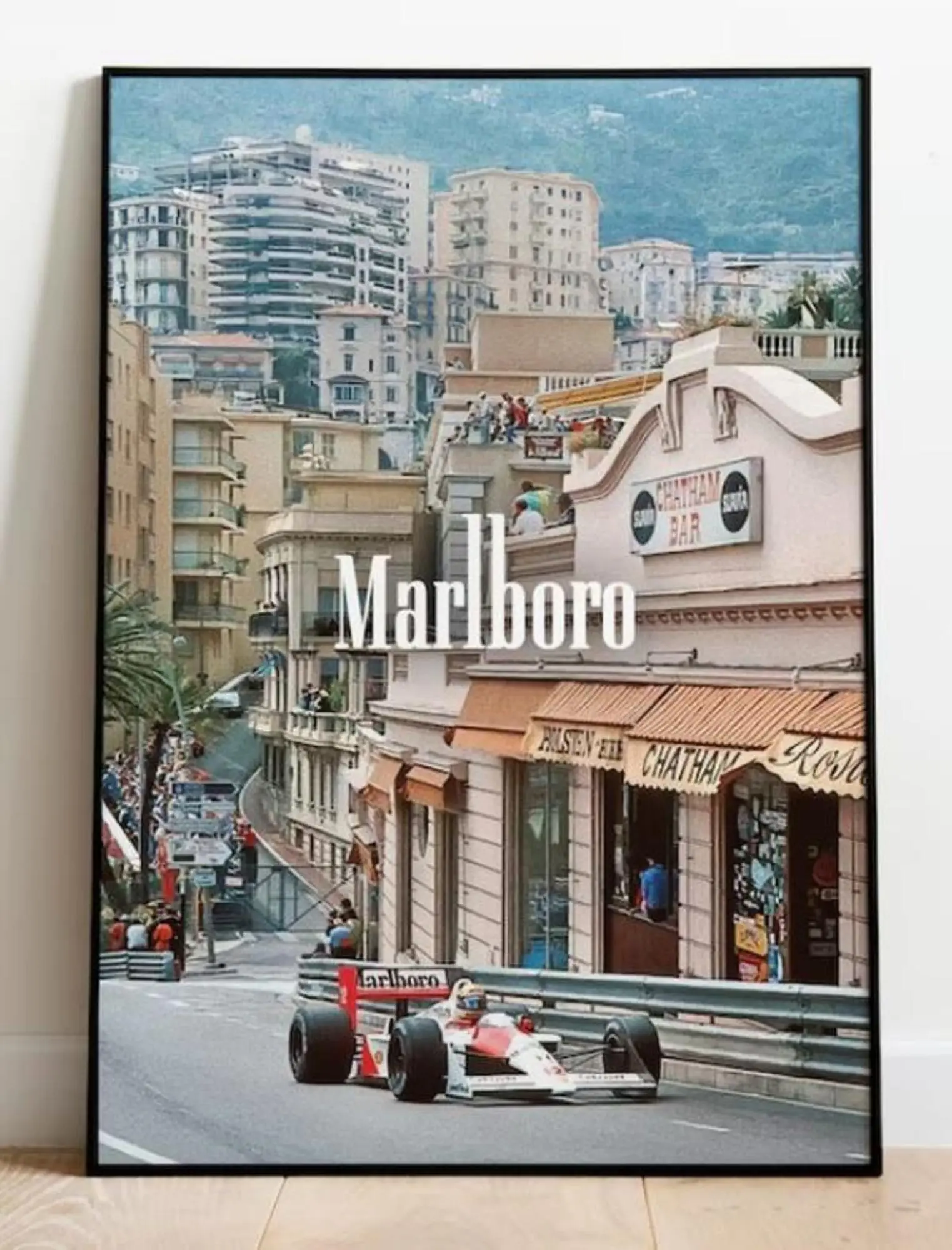 Vintage F1 Monaco Marlboro Poster