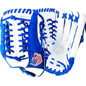 Hit Run Steal 12.5" Softball Glove - Royal Blue/White - Modified Trap Web