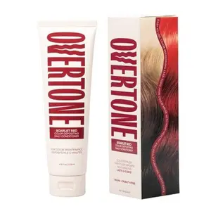 Overtone Scarlet Red Daily Conditioner- Semi-Permanent Ruby Red 4.5 oz - New