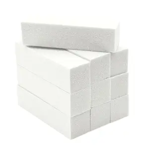 10pc PrettyClaw 4-Sided White Nail Buffer 120/120/120/120 White Grit Professional Acrylic Nail Buffers Double Sided Nail Buffer for Nails Mini Sanding Blocks Nail Care Manicure nail tech nail supplies Compact Salon