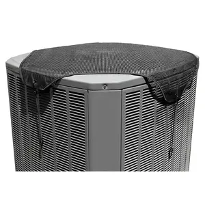 Mesh Air Conditioner Cover for Outdoor Units - Breathable Winter AC Defender Prevents Rust & Condensation - Heavy Duty Netting Stops Pine Needles, Debris & Leaves - 36 in x 36 in (Black)