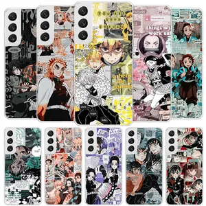 Transparent soft shellDemon Slayer Anime Kimetsu No Yaiba Cover Phone Case For Samsung Galaxy S25 S24 Ultra S23 S22 Plus S21 S20 FE S10 + S10E Soft Fu S24 Case Premium Phone Case Deals For You