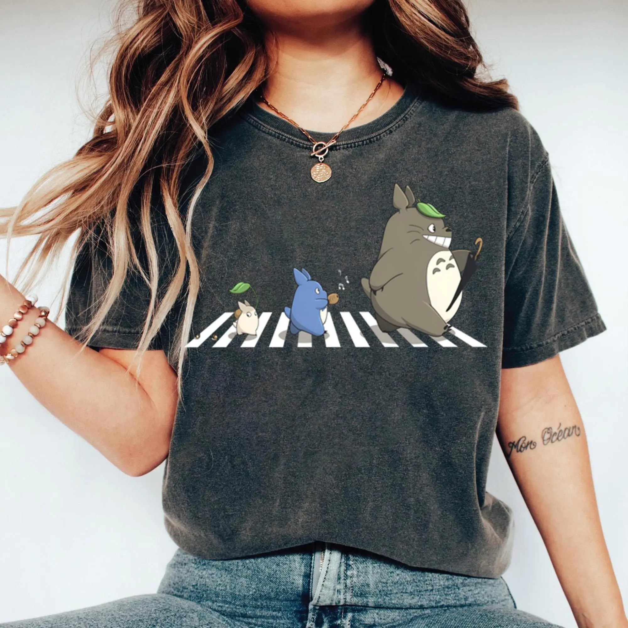 Anime My Neighbor Totoro Shirt, Studio Ghibli Shirt, Birthday Gifts Anime Manga Lovers, Studio Ghibli Fans, Cute Totoro Tee Comfort Cotton