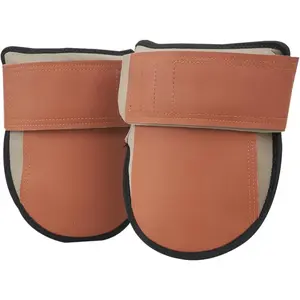 VEVOR Knee Pads for Work, Durable Leather Construction Pads, Machine Washable Work Knee Pads, Easy to Wear and Take Off, Extra Thick Knee Support for Gardening Flooring and Cleaning, Black and BrownVEVOR Super Brand Day