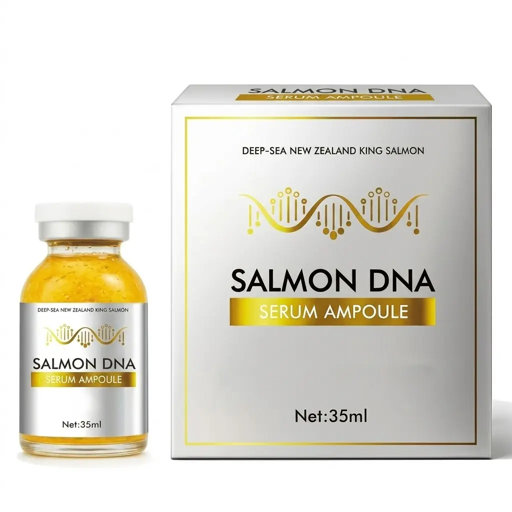 Salmon DNA Repair Serum with King Salmon Extract & EGF Gold for Daily Anti-Aging & Hydration - Lightweight Face Ampoule, 35ml, Hydrate, Skin Repair, All Skin Types