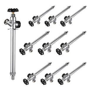 10 Pcs 1/2" PEX Expansion x 3/4" Hose Bibb, 4" Anti Siphon Frost Free Sillcock