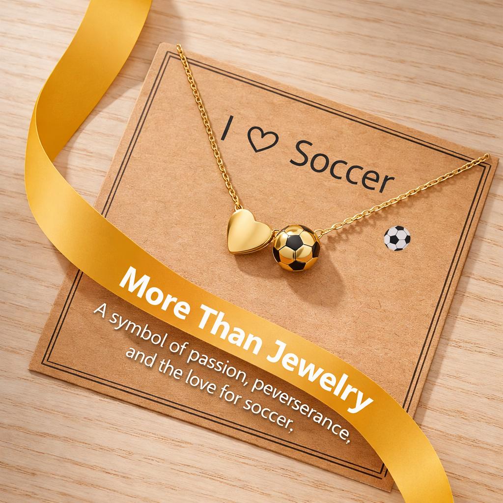 football Necklace football Necklace for Girls Women, Sporty Jewelry Gift for Boyfriend, 16+3 Inch Copper Chain, Initial Letter Necklace, Initials Necklace