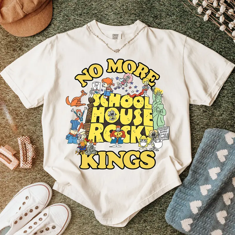 School House Rock Graphic Tee, Knowledge is Power, Retro 1980s 1990s Shirt, Educational Television Tee, Cartoon TV Show Shirt