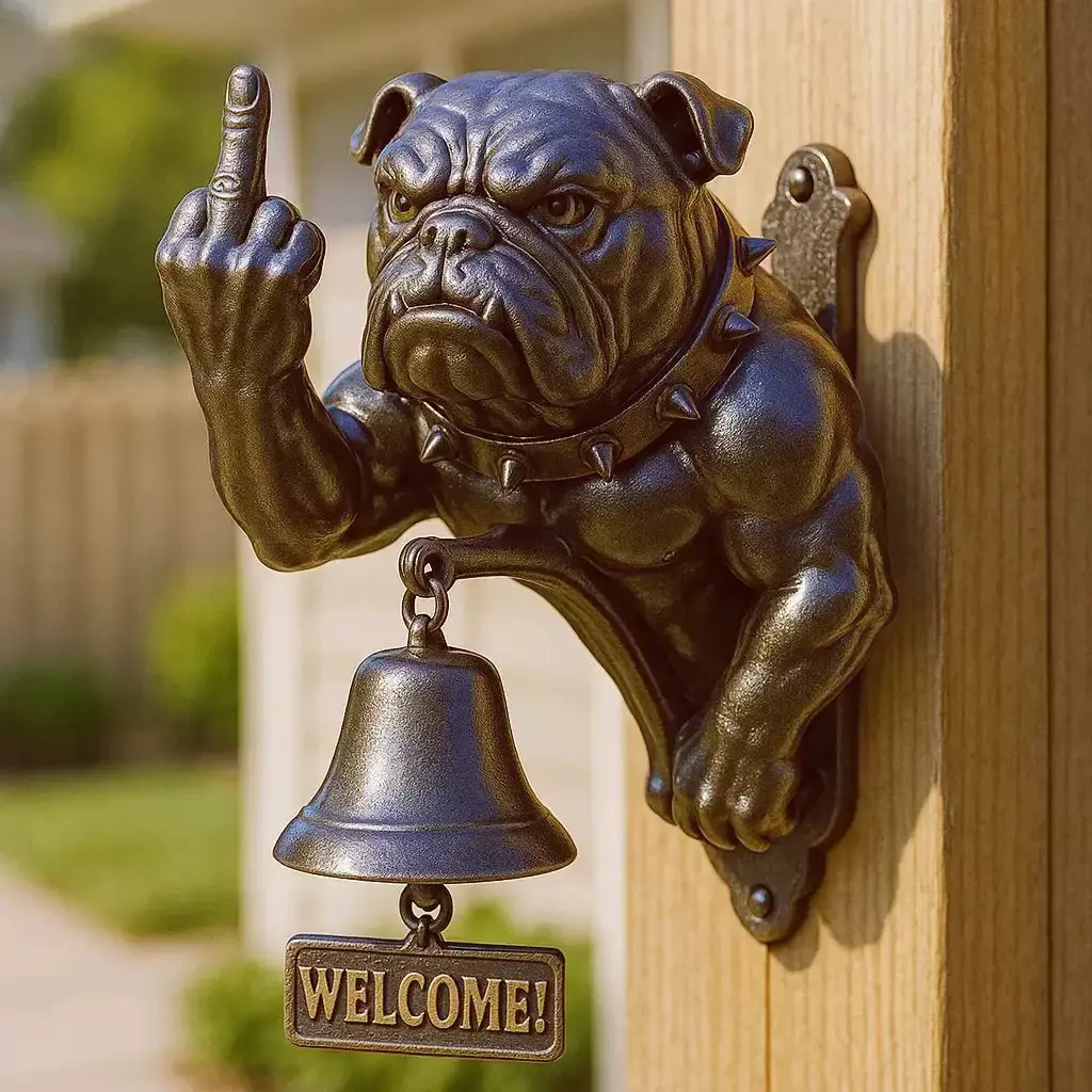 Cool Bull Terrier Doorbell, Stylish Decorative Welcome Bell for Guests, Unique Ceiling Mount Design, Enhance Your Entrance Ambiance!