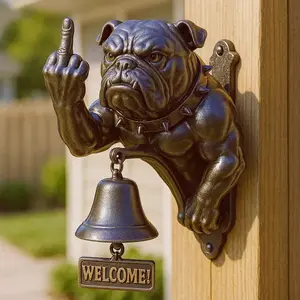 Cool Bull Terrier Doorbell, Stylish Welcome Bell for Guests, Unique Ceiling Mount Design, Enhance Your Entrance Ambiance!