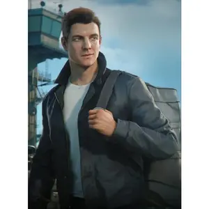James Bond 007 First Light Black Leather Jacket
