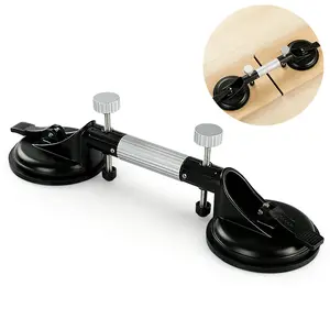 2PCS Pro Seam Setter Kit - Adjustable Leveling Tool with Vacuum Suction Cup & Clamps for Granite, Marble, Quartz & Glass Countertop Installation