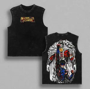 Invincible Thragg vs Mark Grayson Graphic Tee  Vintage Washed Oversized Heavyweight T Shirt